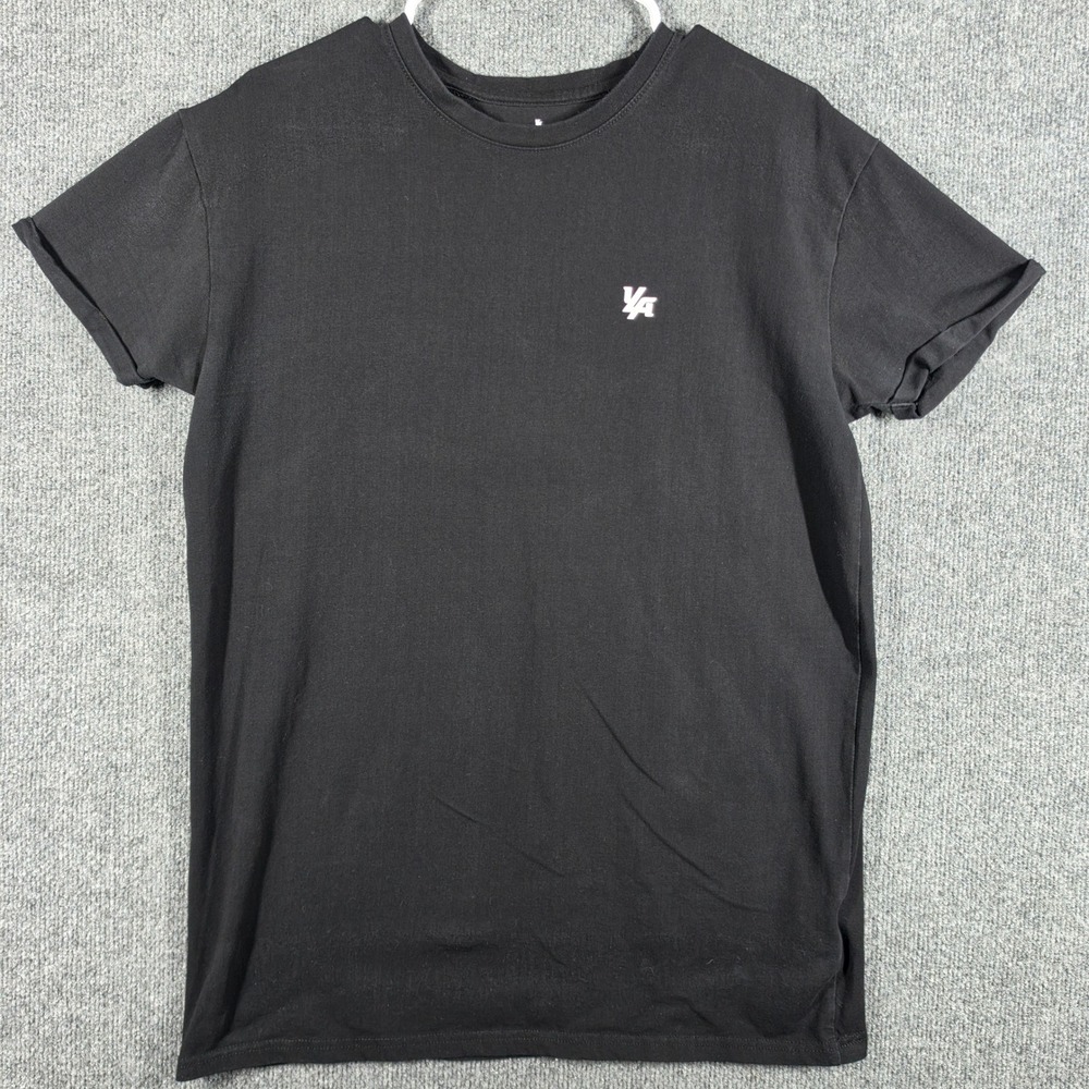 YoungLA Shirt Mens Large Black Short Sleeve Elevated Basic Graphic Gym Tee